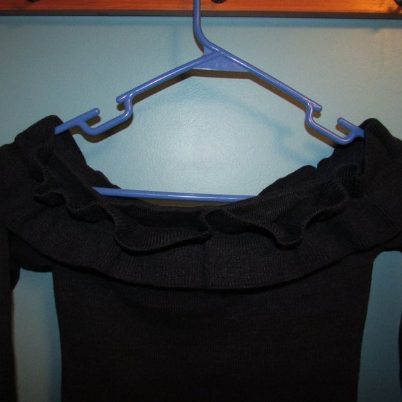 WHBM Off-The-Shoulder Ruffle Sweater - Picture 8 of 9